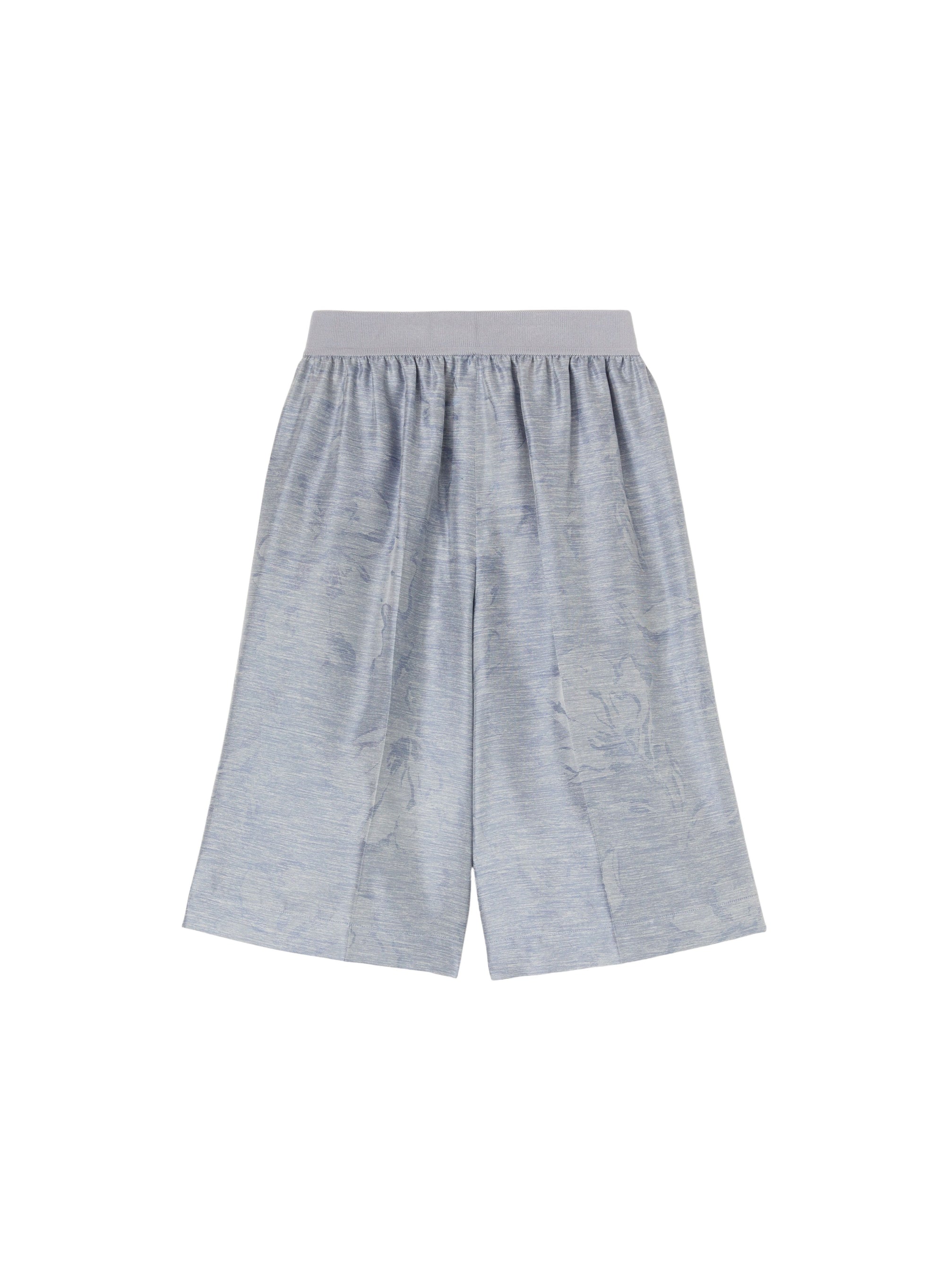 Chambray_1QTY // Short à ceinture froncée et motif jacquard en soie - Chambray