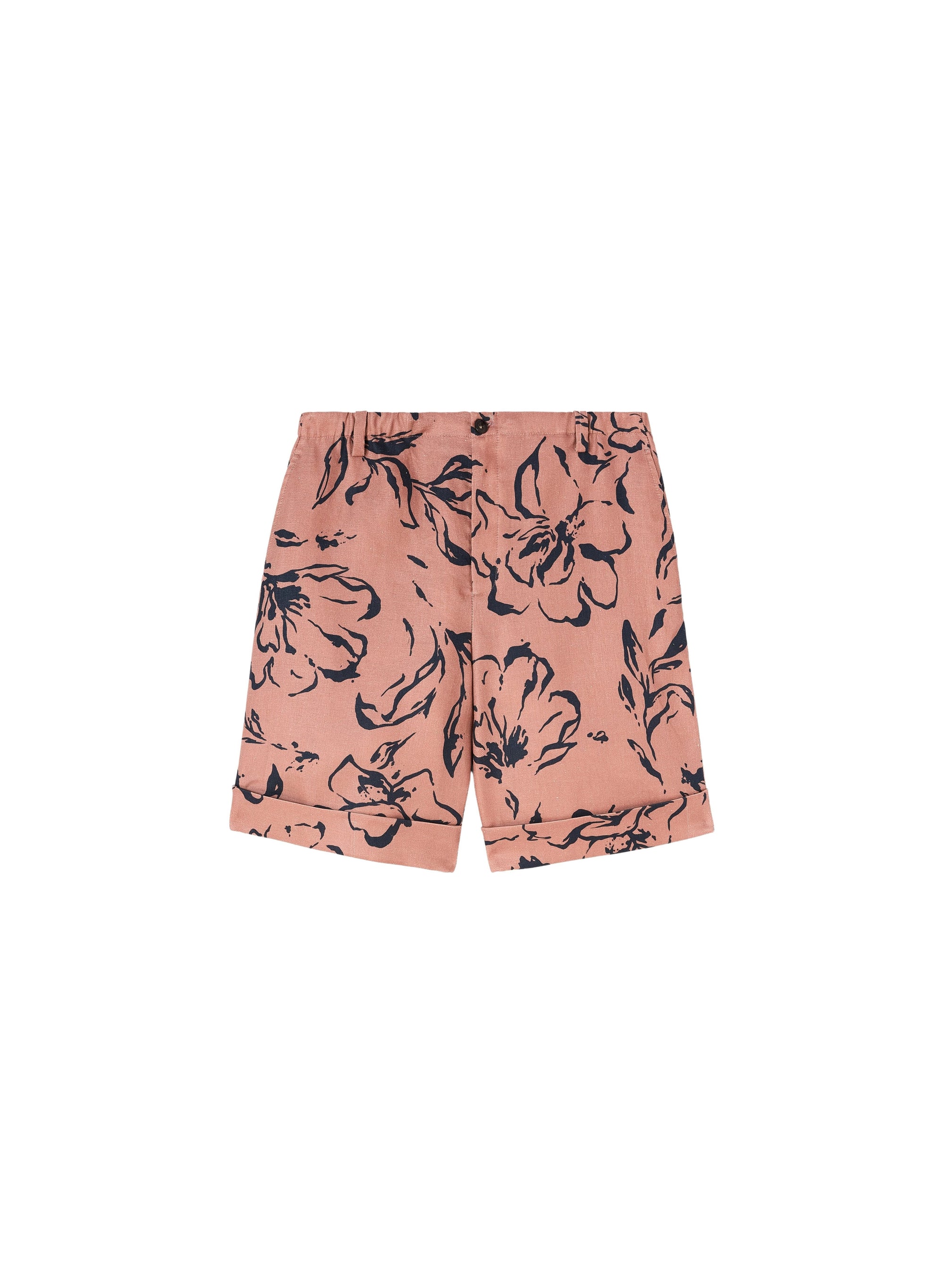 Siena_6QTY // Short à imprimé fleuri en lin - Siena