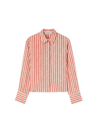 Sunset_8QTY // Chemise à rayures en soie - Sunset