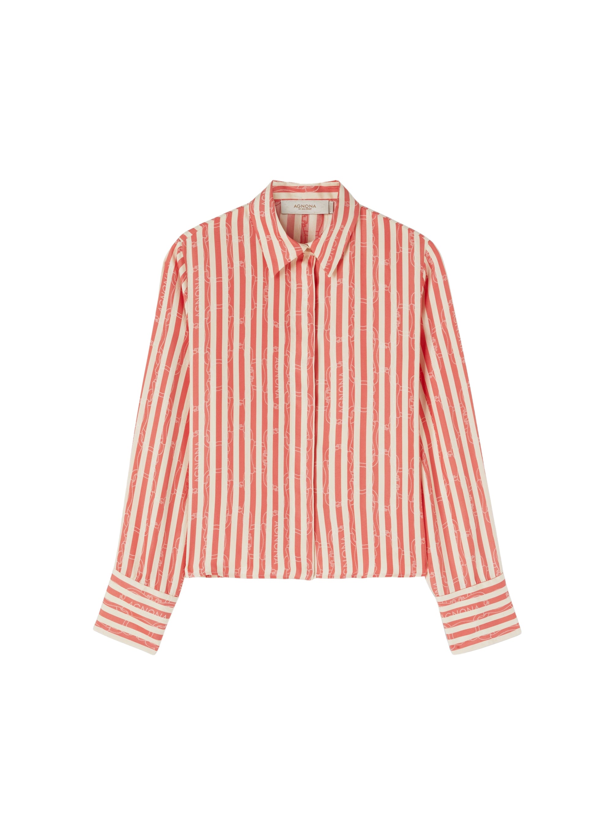 Sunset_8QTY // Chemise à rayures en soie - Sunset