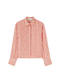 Silk striped shirt - Sunset