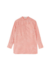 Silk jacquard blouse - Sunset