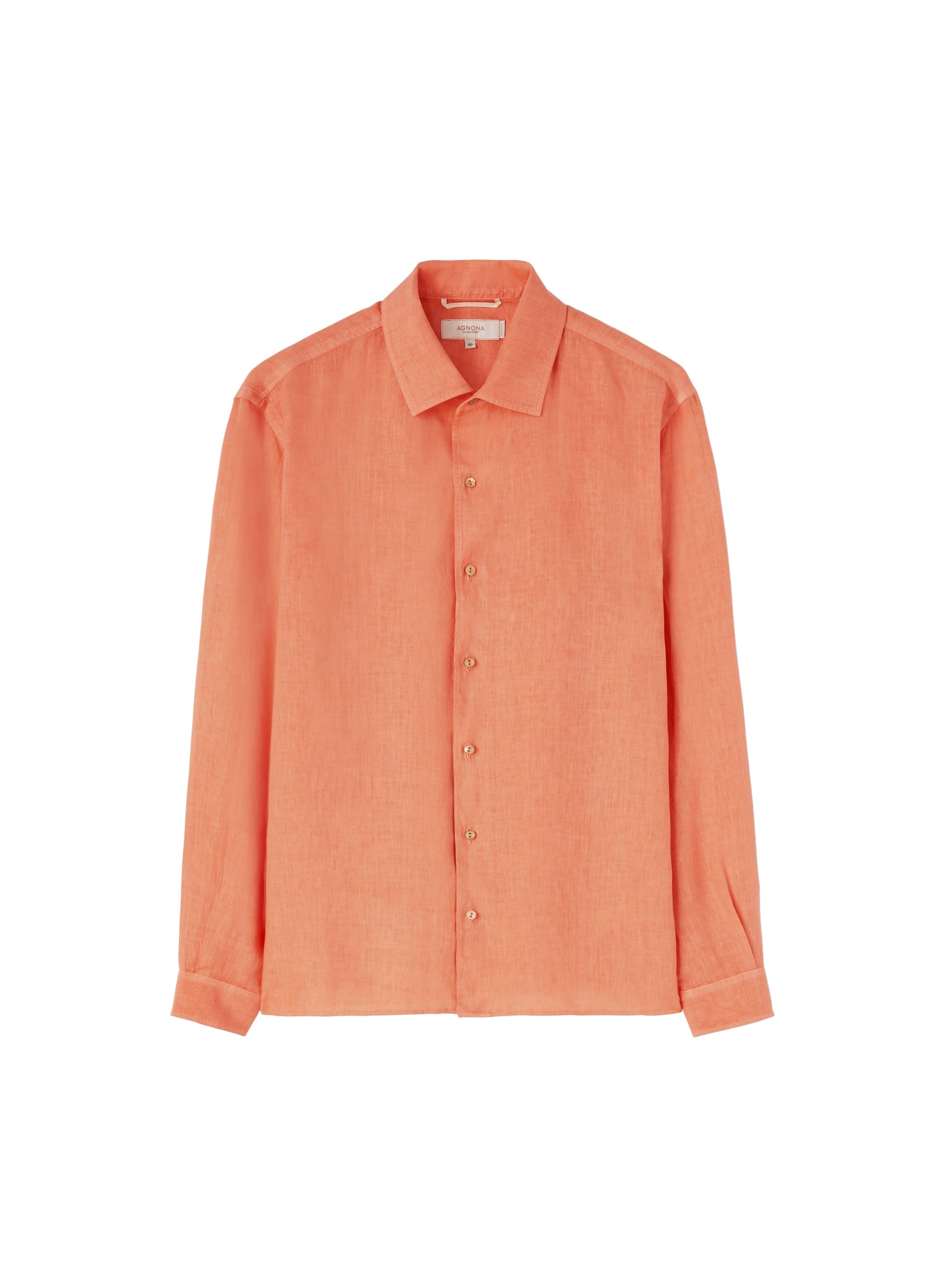 Coral_2QTY // Chemise à manches longues en lin - Coral