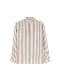 Linen_7QTY // Chemise à rayures verticales en lin - Linen