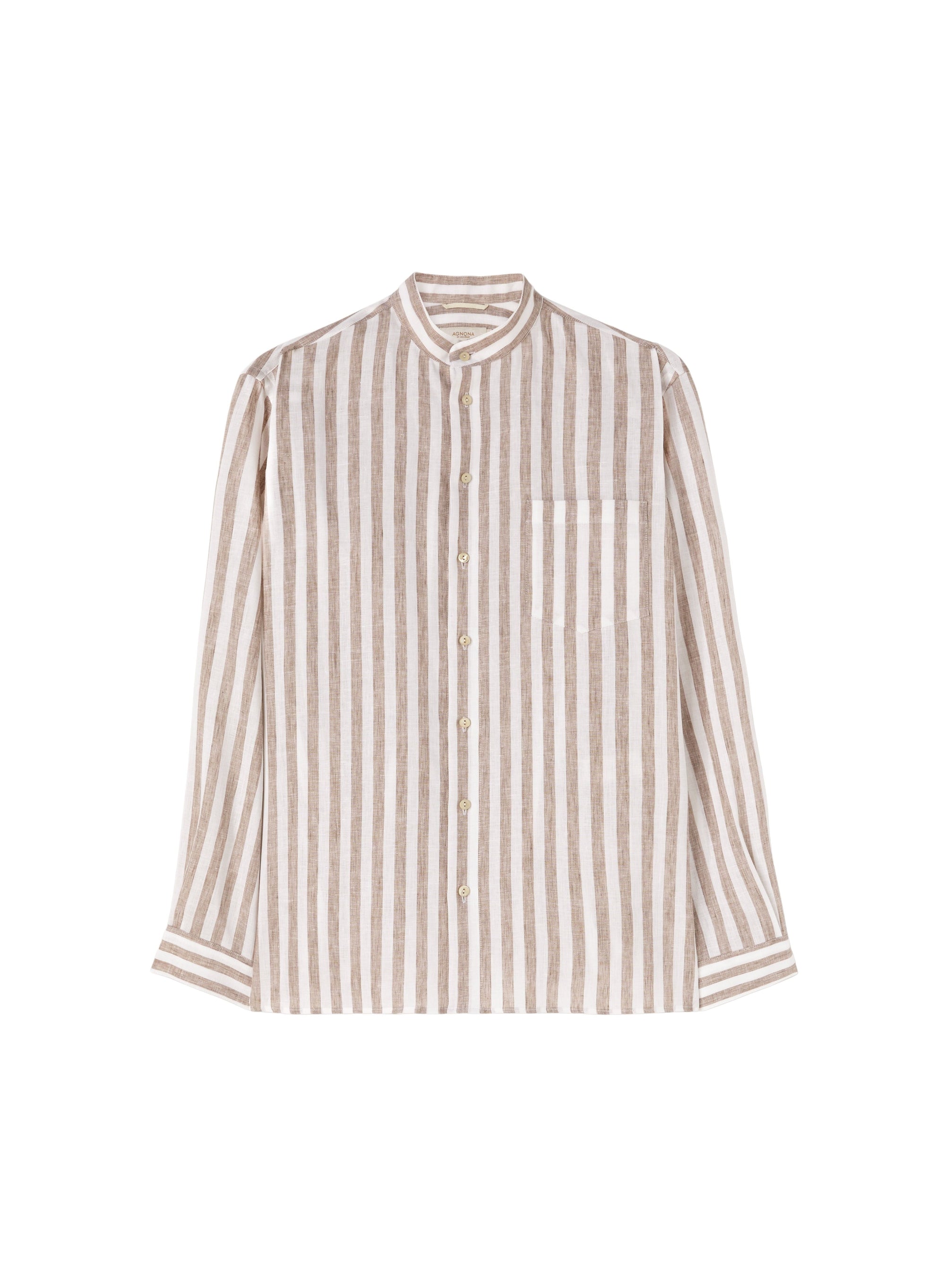 Linen_7QTY // Chemise à rayures verticales en lin - Linen