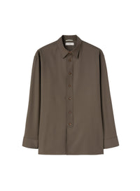 Atom_4QTY // Chemise manches longues à boutons en laine - Atom