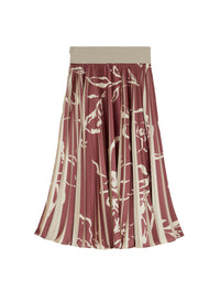 Siena_1QTY // Jupe plissée à motif abstrait - Siena
