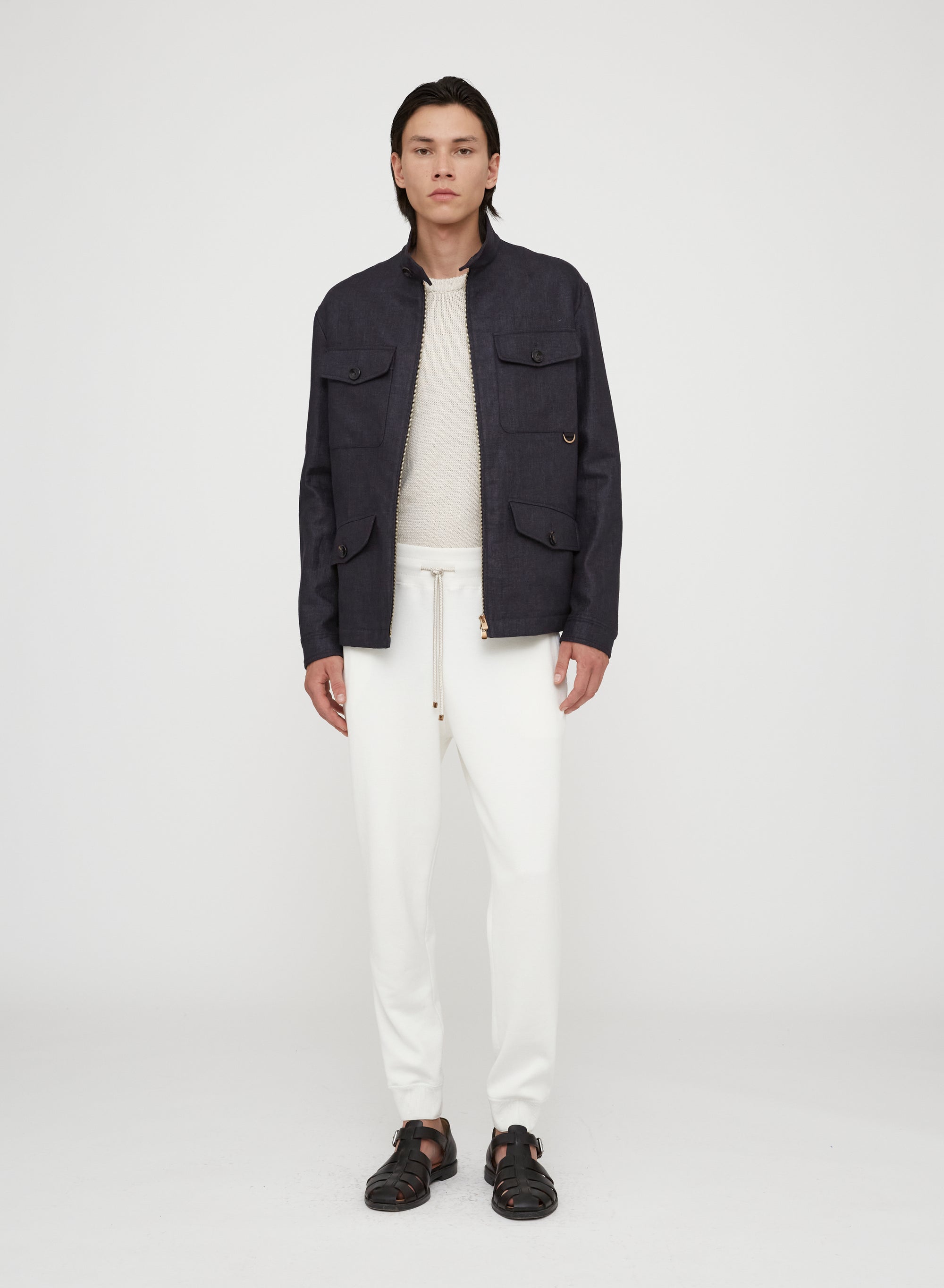 Caviar_1QTY // Veste saharienne en lin - Caviar