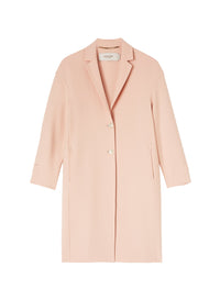 Antique_1QTY // Manteau droit à boutons nacrés en laine - Antique