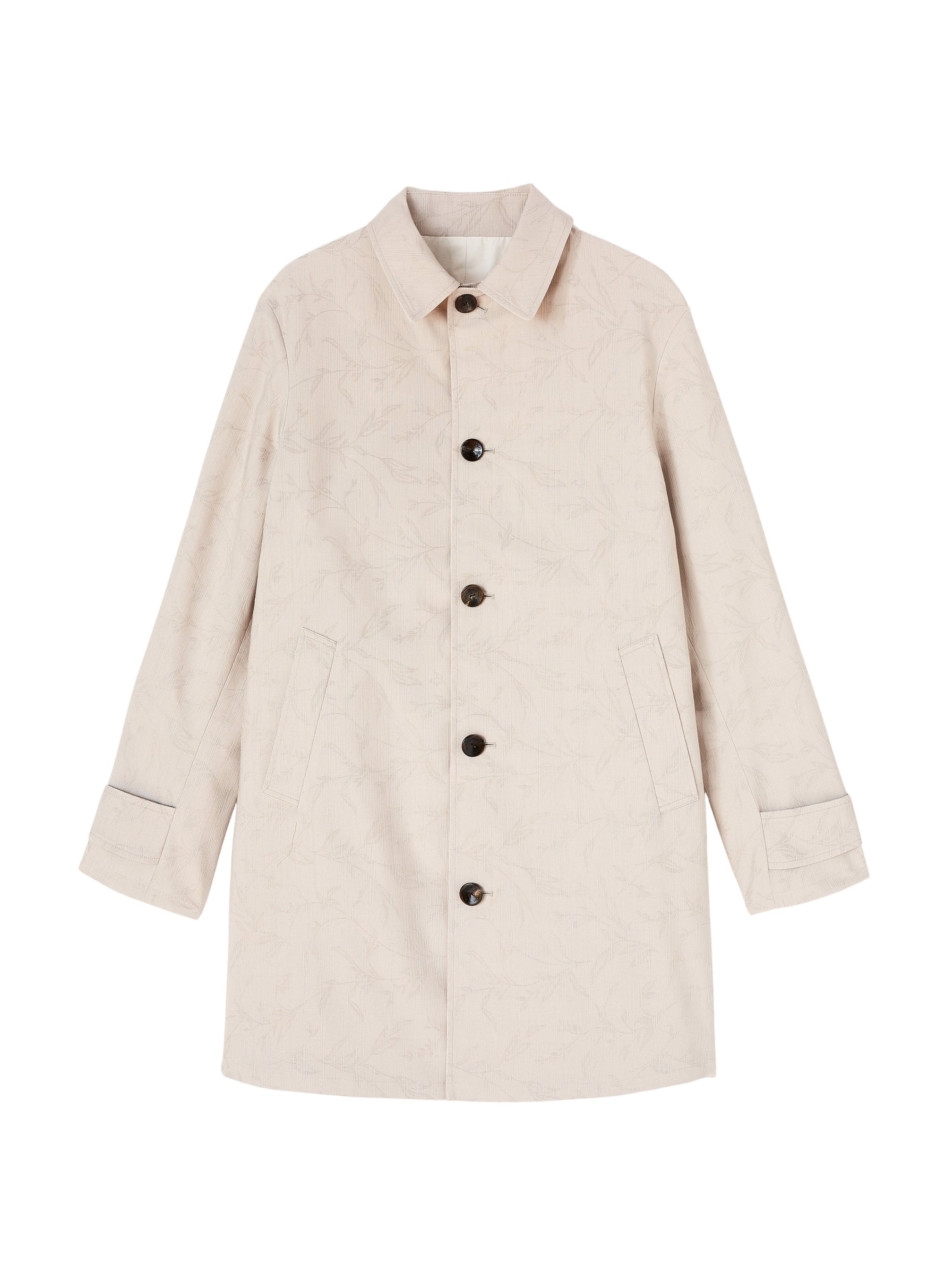 Stone_1QTY // Manteau droit réversible - Stone