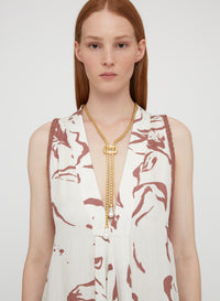 Chalk_2QTY // Robe midi ourlet asymétrique - Chalk