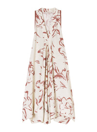 Chalk_2QTY // Robe midi ourlet asymétrique - Chalk