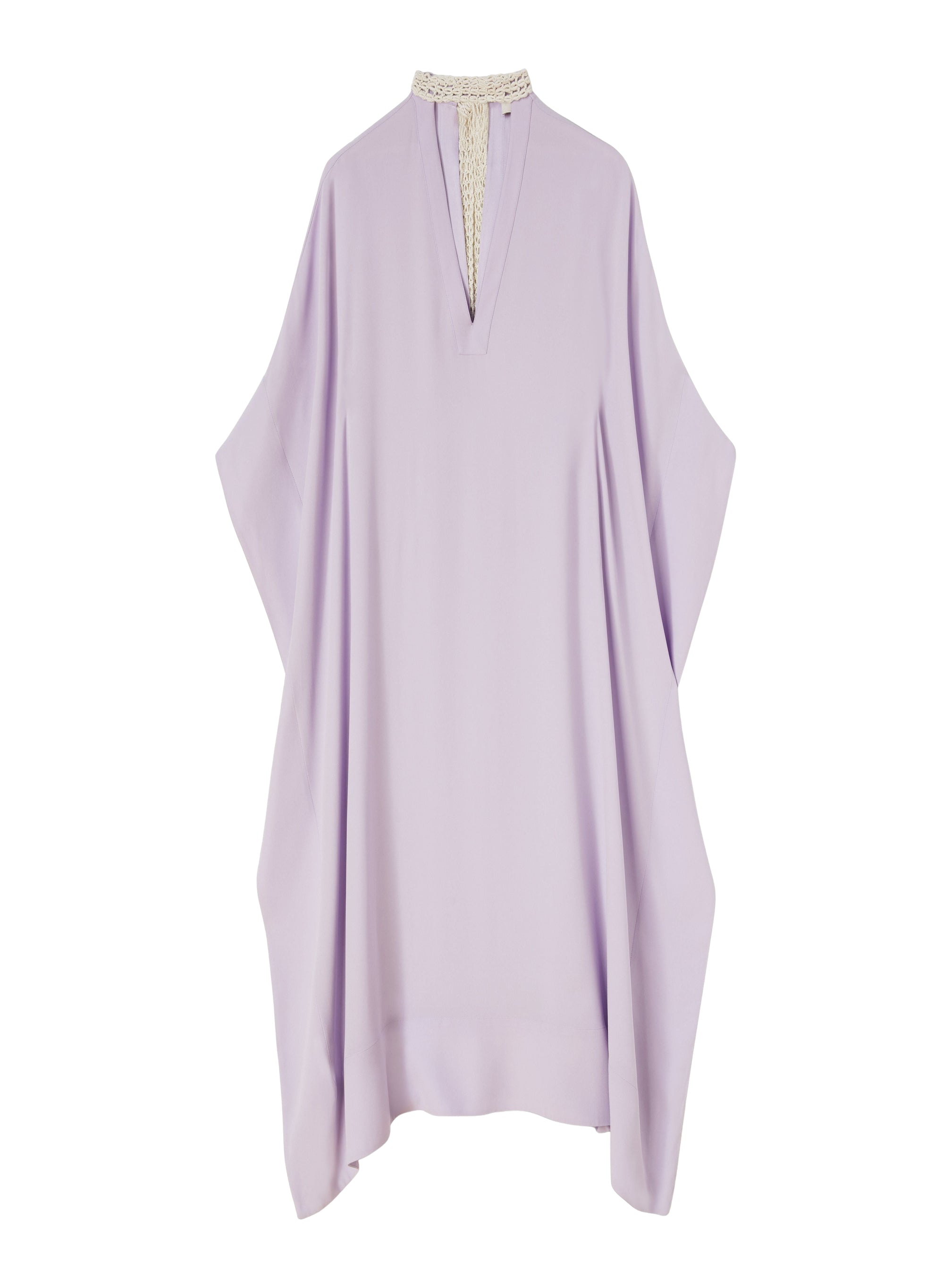 V-neck flared tunic - Malva