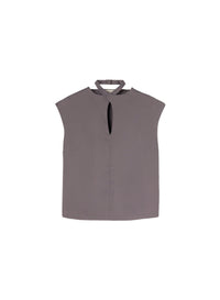 Fumo_1QTY // Chemisier col croisé à découpe en V - Fumo