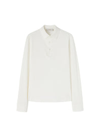 White_2QTY // Polo à manches longues - White