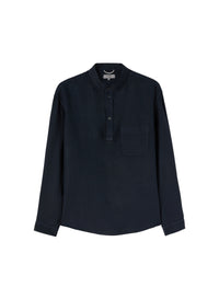 Eclipse_1QTY // Blouse col tunisier en lin - Eclipse