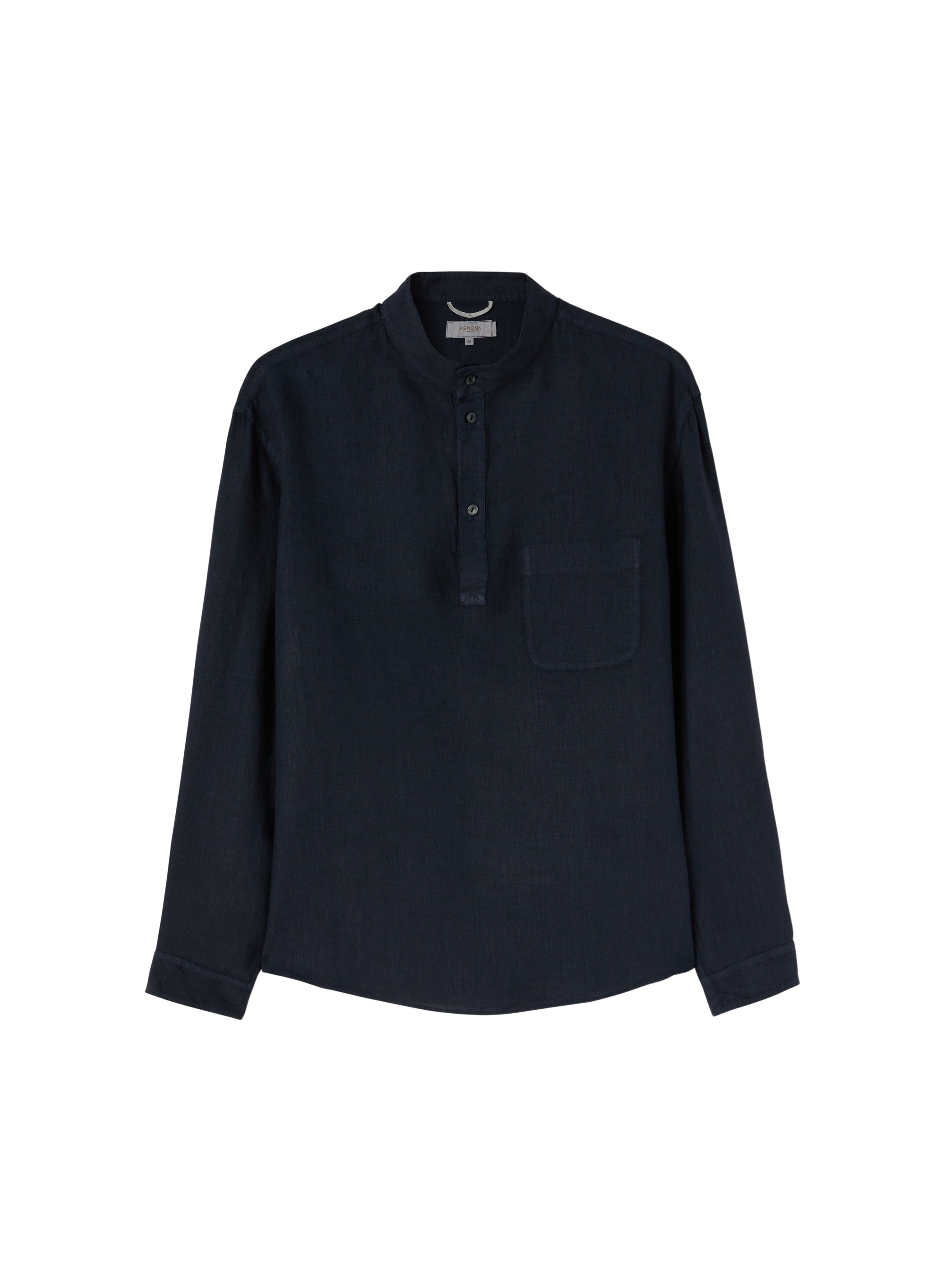 Eclipse_1QTY // Blouse col tunisier en lin - Eclipse