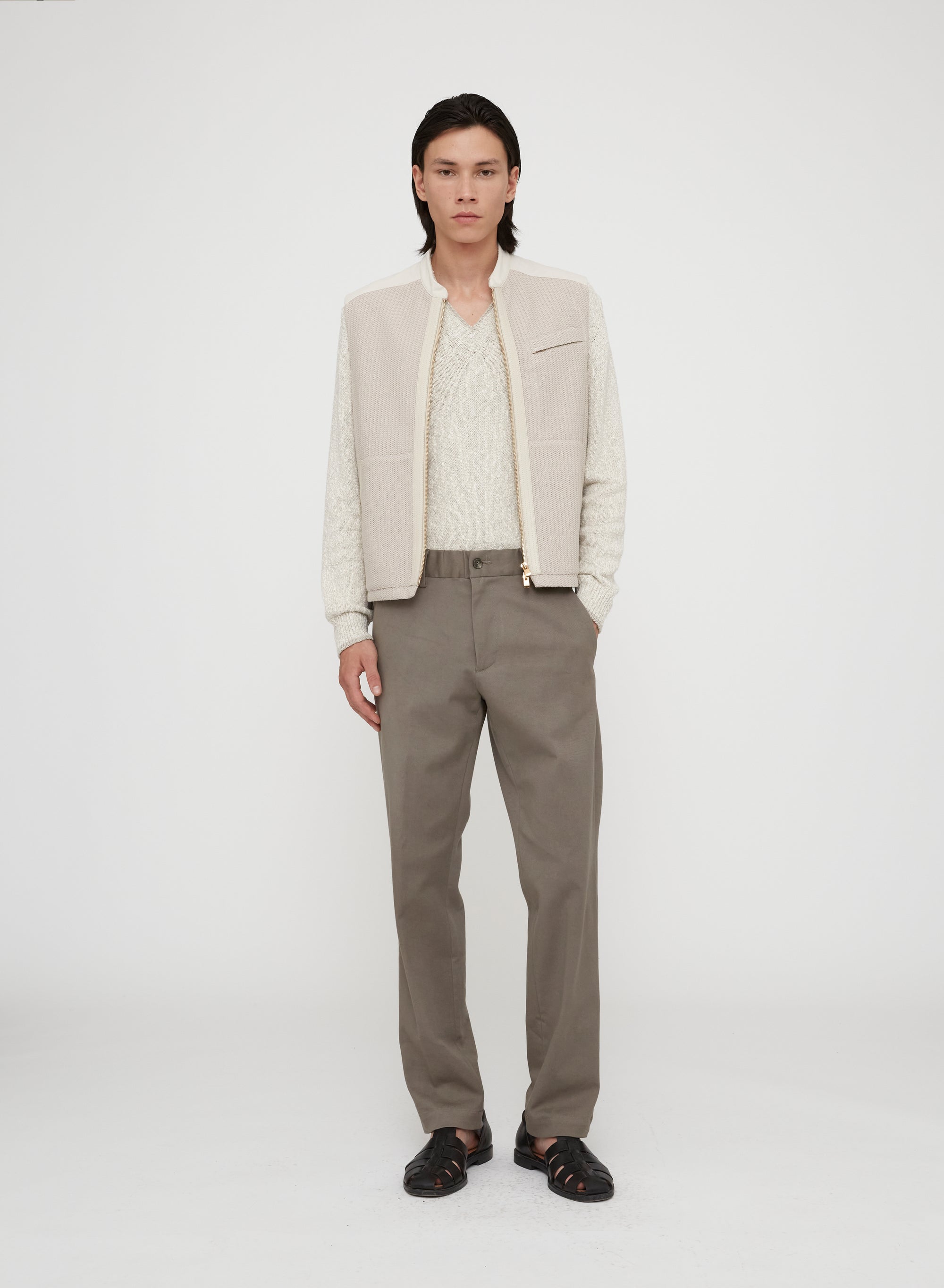 Stone_5QTY // Gilet sans manches à empiècements - Stone