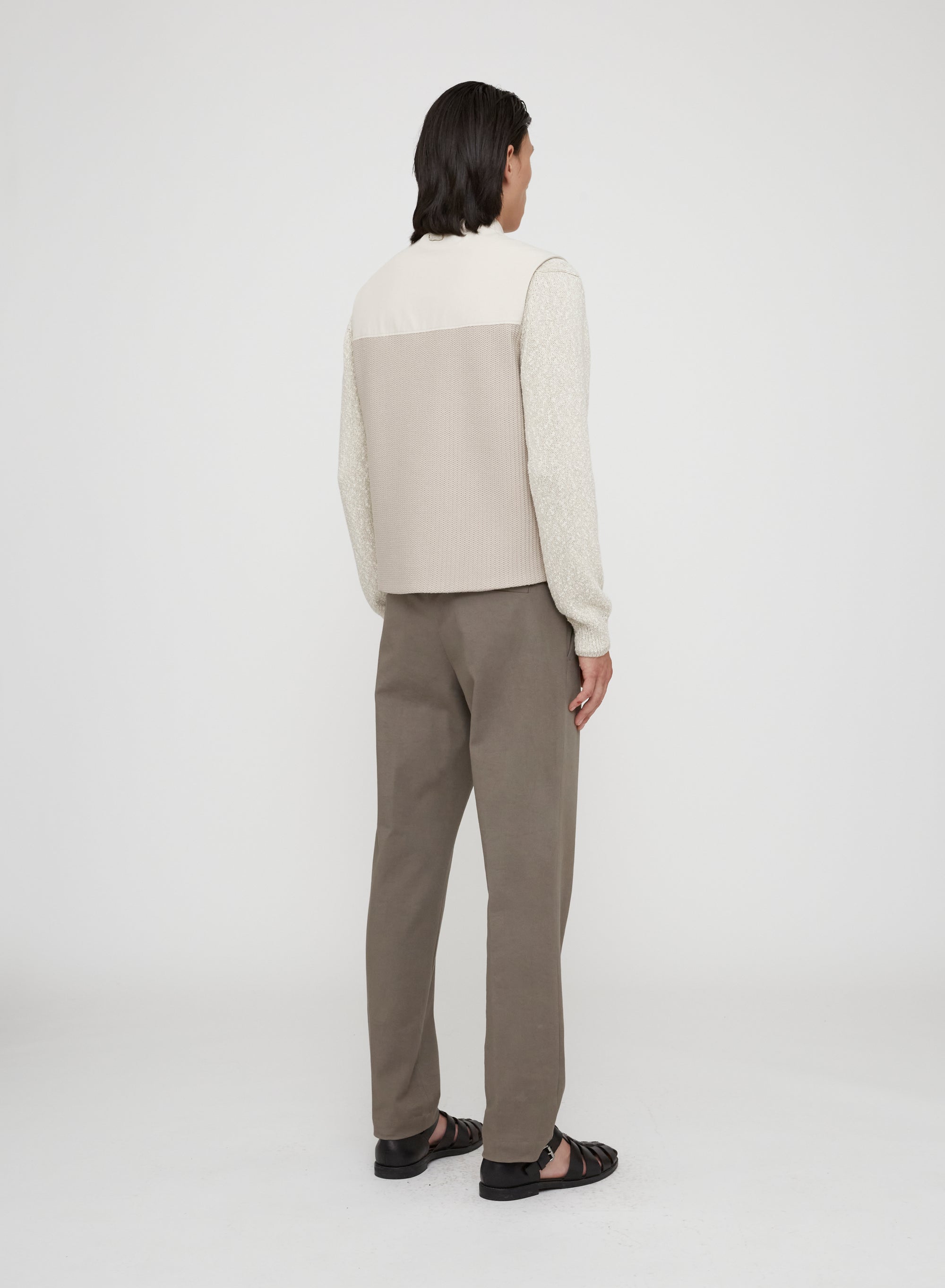 Stone_5QTY // Gilet sans manches à empiècements - Stone