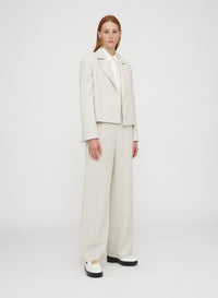 Chalk_1QTY // Blazer court à carreaux - Chalk