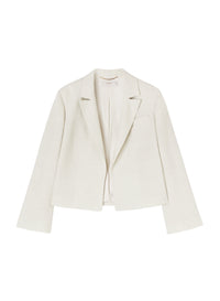 Chalk_1QTY // Blazer court à carreaux - Chalk