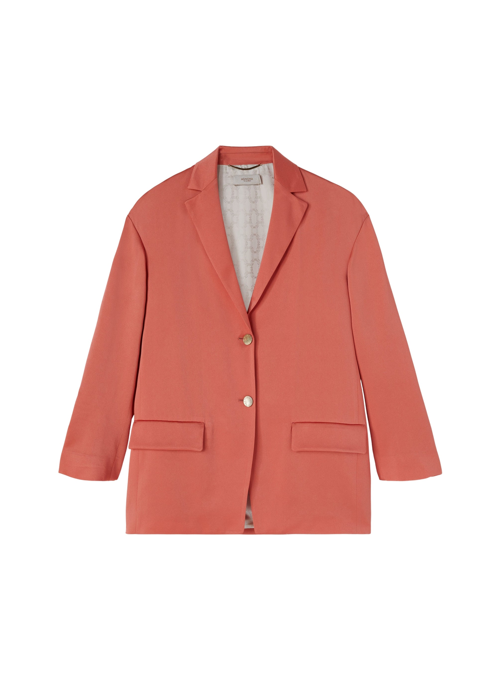 Coral_1QTY // Blazer droit à poches - Coral