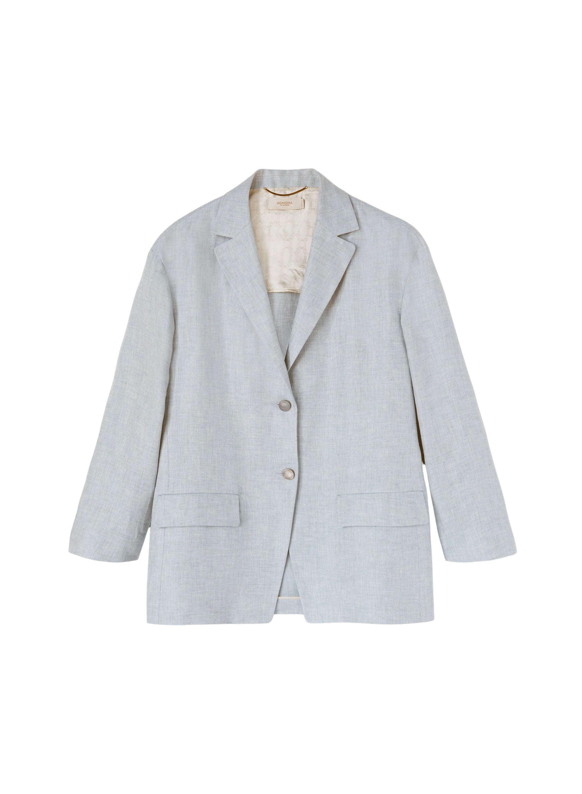 Celeste_1QTY // Blazer effet tissé en lin - Celeste