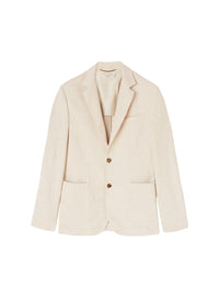 Woven linen blazer - Sand