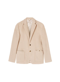Ribbed blazer jacket - Stone