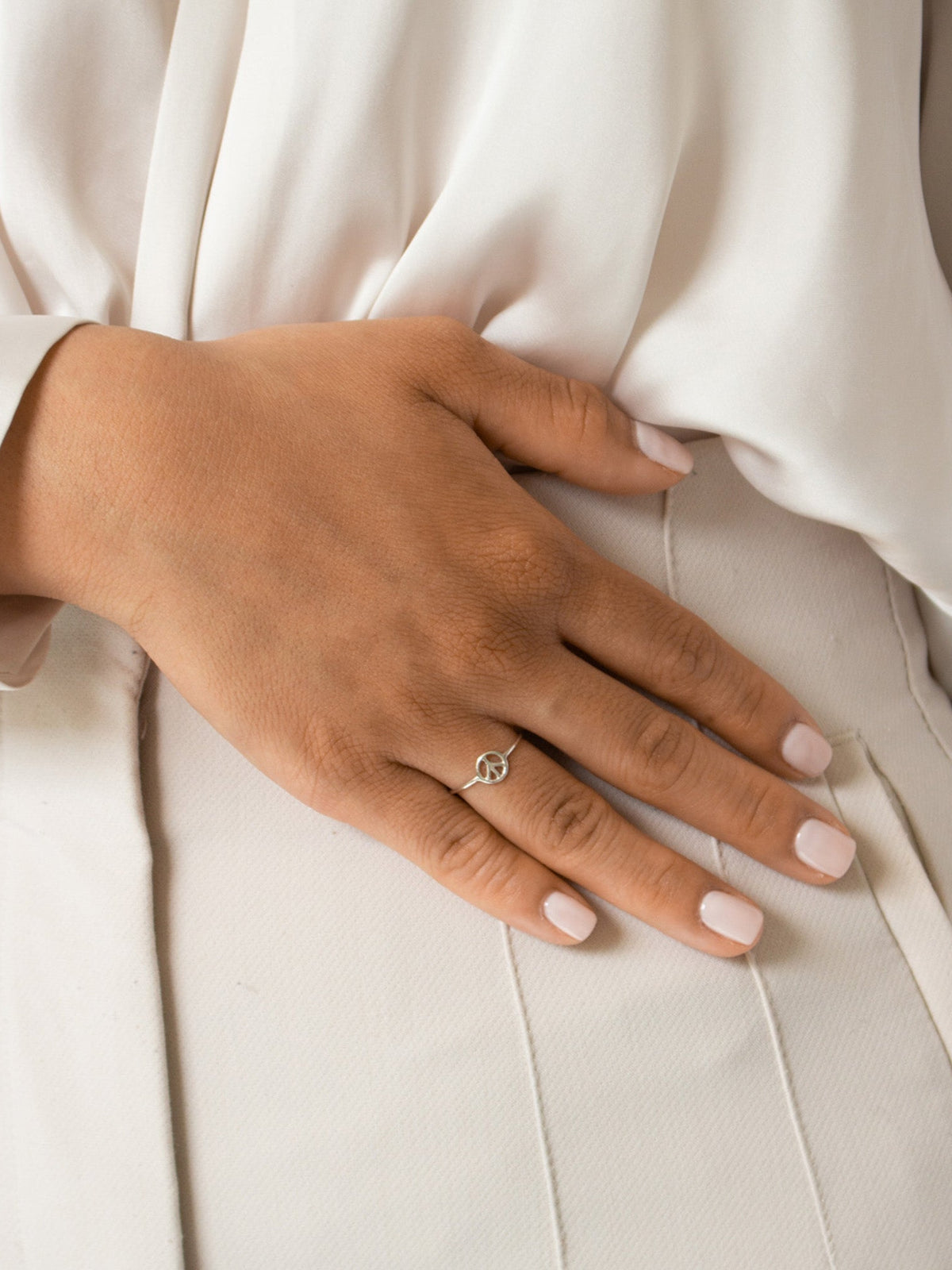 Bague Mini Charms Peace Bague - Argent