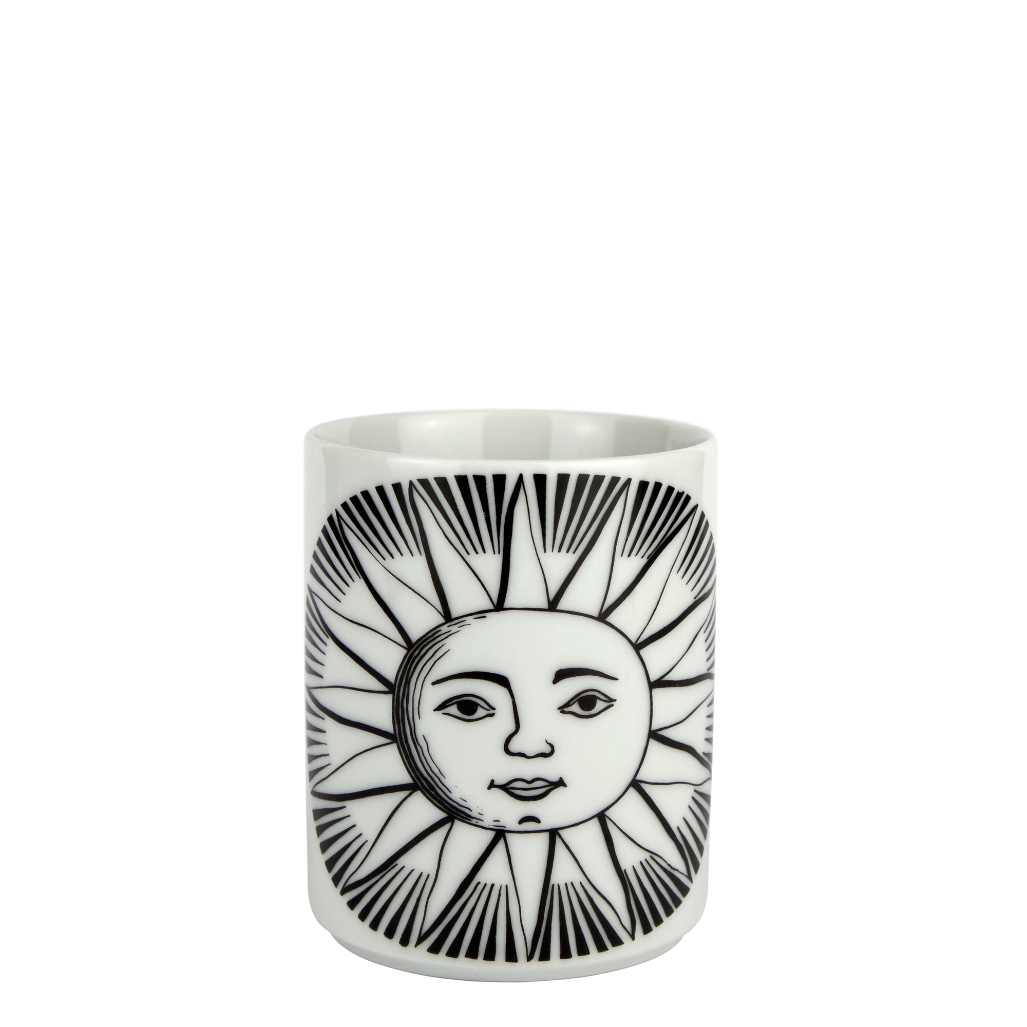 Sole porcelain pencil case - Black & White