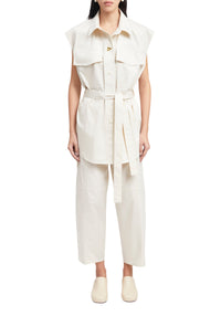 Chemise Pepe sans manches - Off White