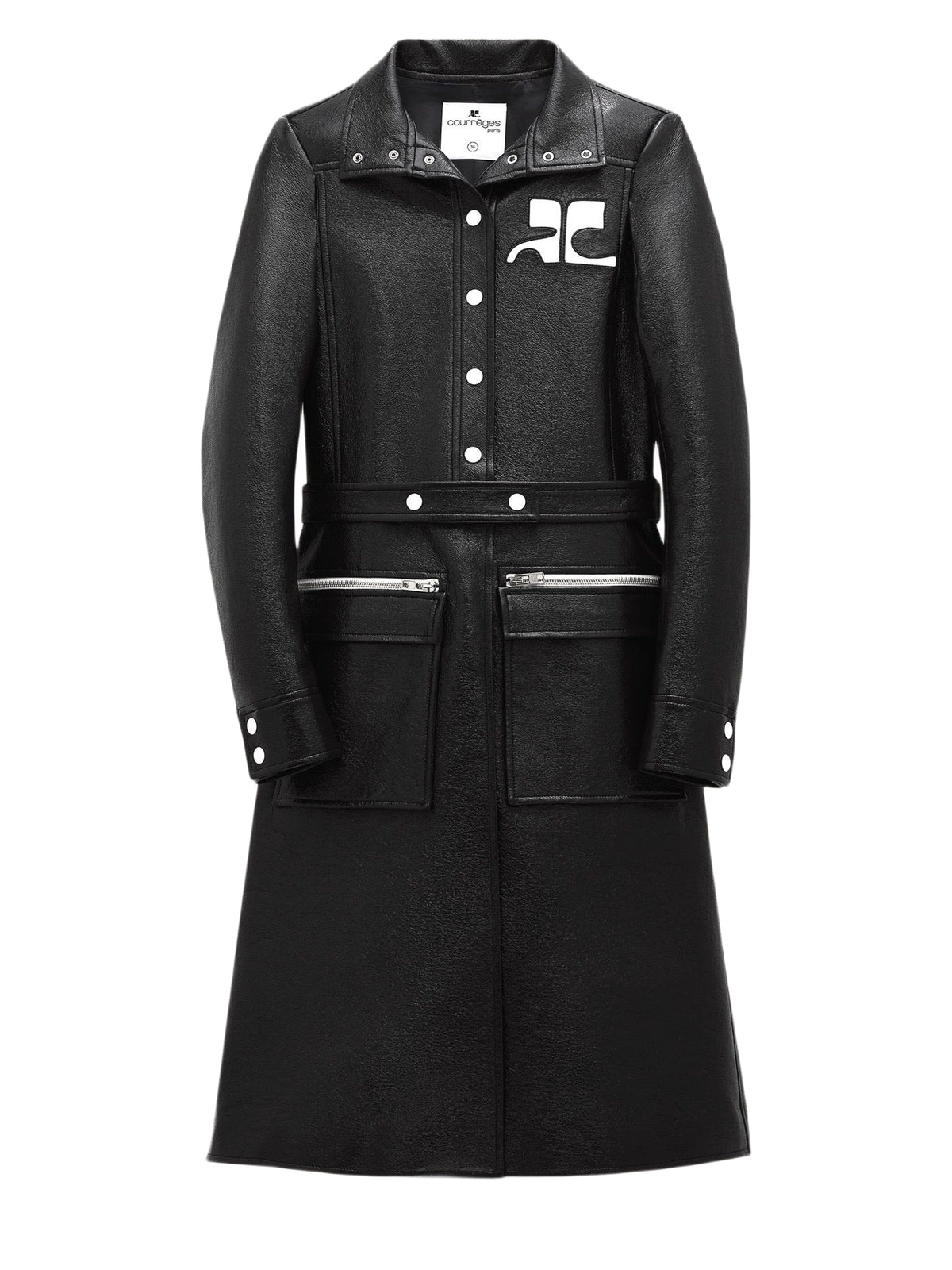 Manteau iconique en vinyle - Black