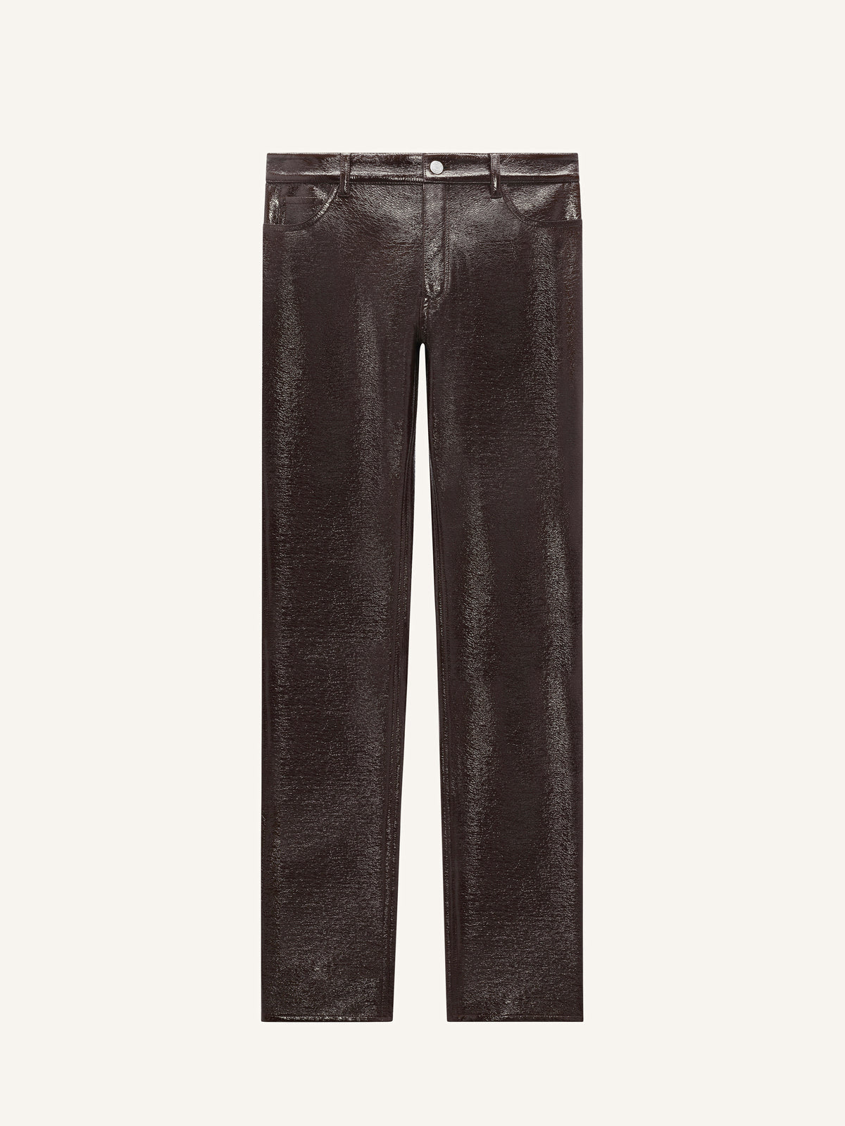 PRIX MARQUE : 150 / PANTALON RÉÉDITION 5 POCHES EN VINYLE
