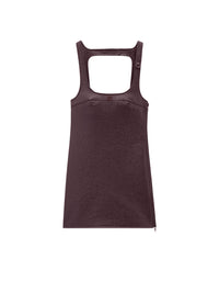 Robe criss cross en vinyle - Burgundy