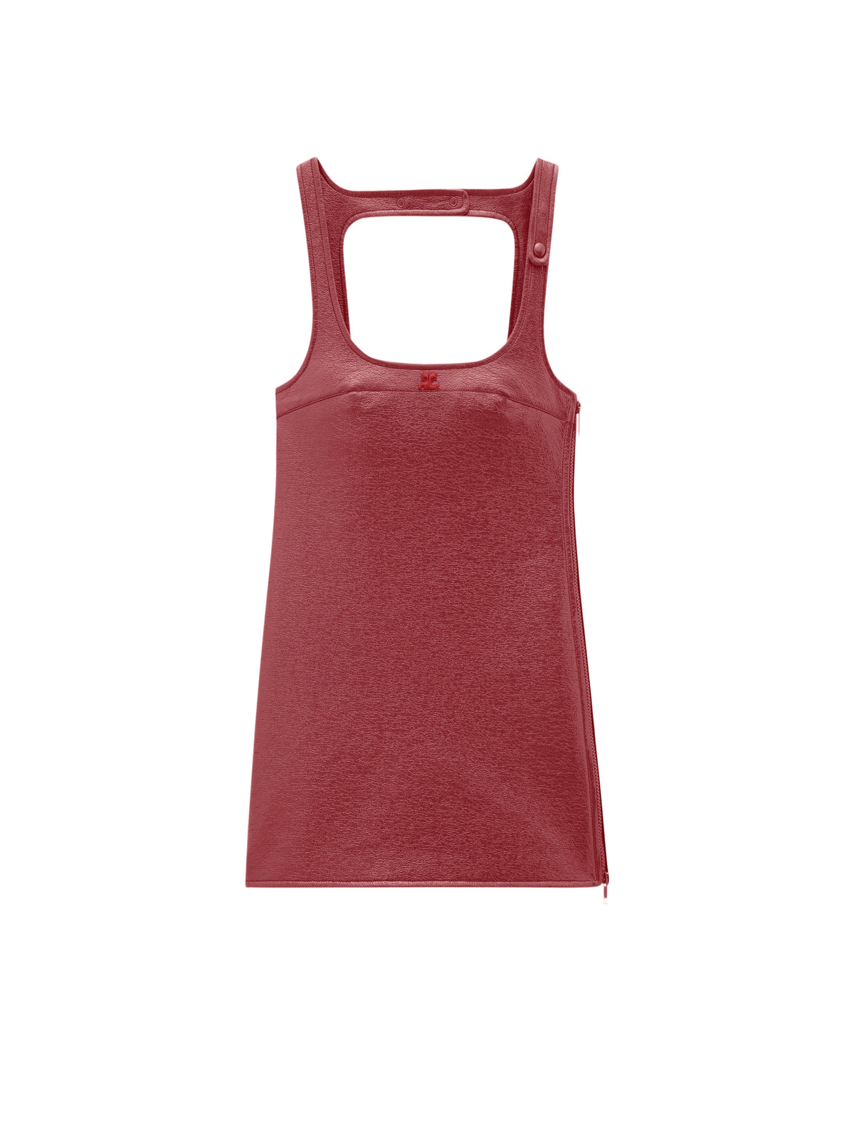 Robe criss cross en vinyle - Red