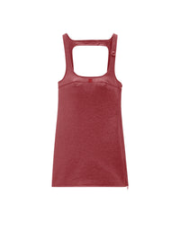 Robe Criss Cross en vinyle - Red