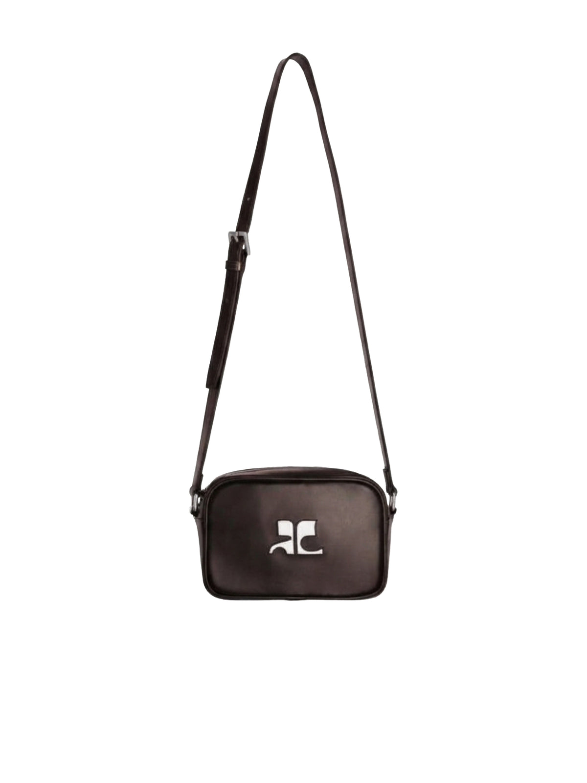 AC Logo Camera Bag leather Réédition - Chocolate