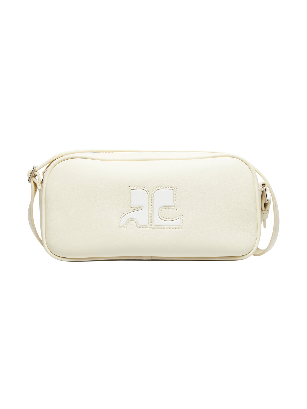 Sac baguette AC logo Réédition en cuir - Pastel Yellow