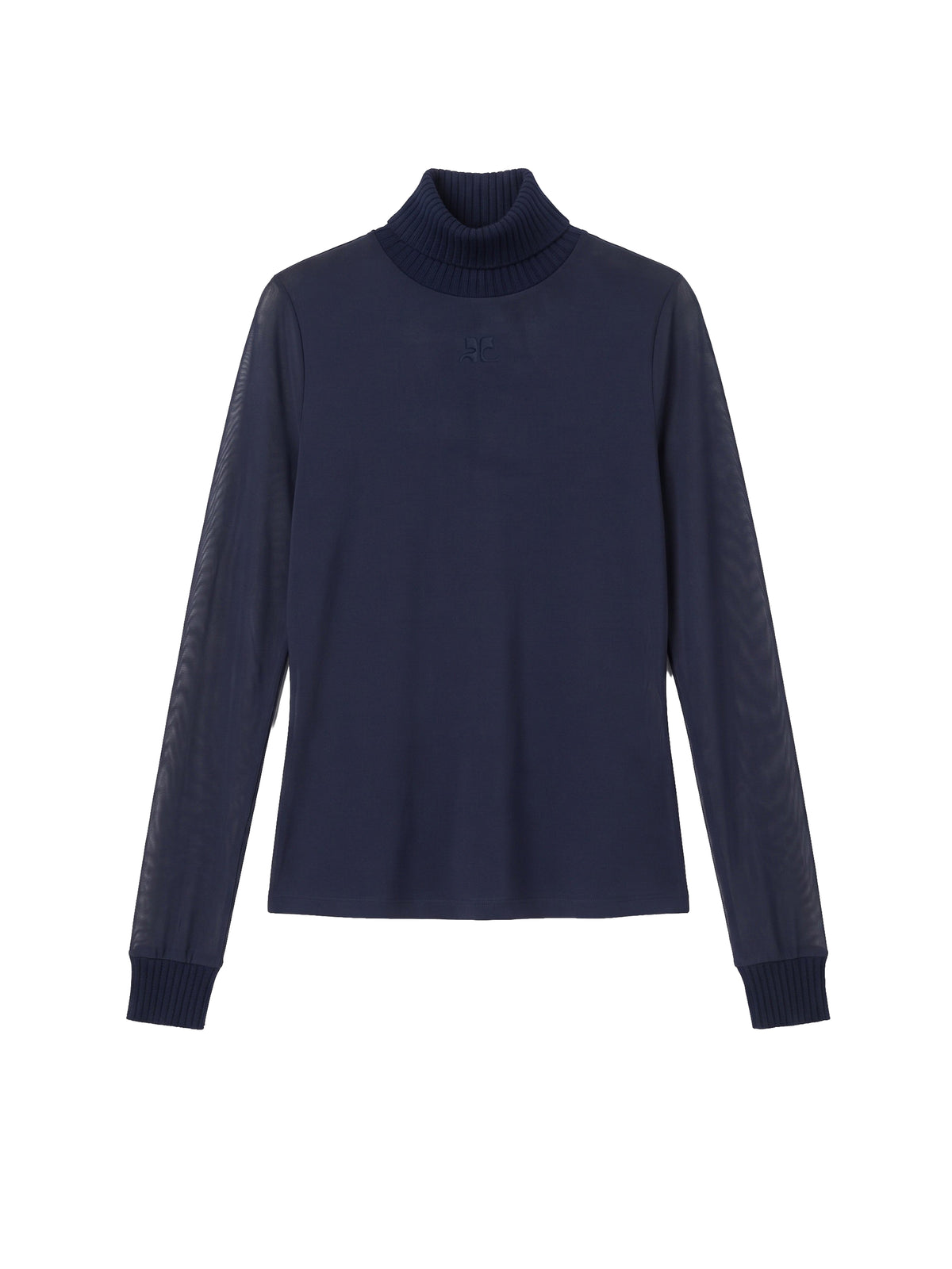 Second-skin long-sleeved top Réédition - Navy