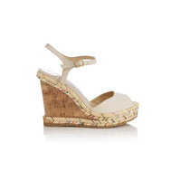 ZNO STOCK 0 / Reco 150 ECRU/NATURAL/MULTI Casual Wedge PERLA 120