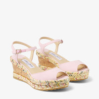 Sandales Perla compensées 70 en - Ice Pink, Natural & Multi