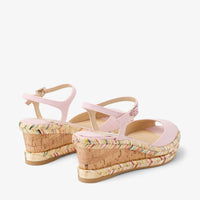Sandales Perla compensées 70 en - Ice Pink, Natural & Multi