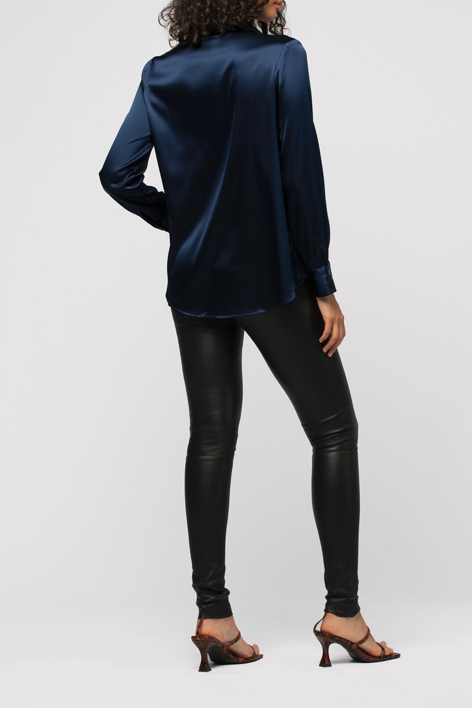 Perle leather leggings - Black