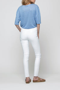 Legging Perle en cuir - White