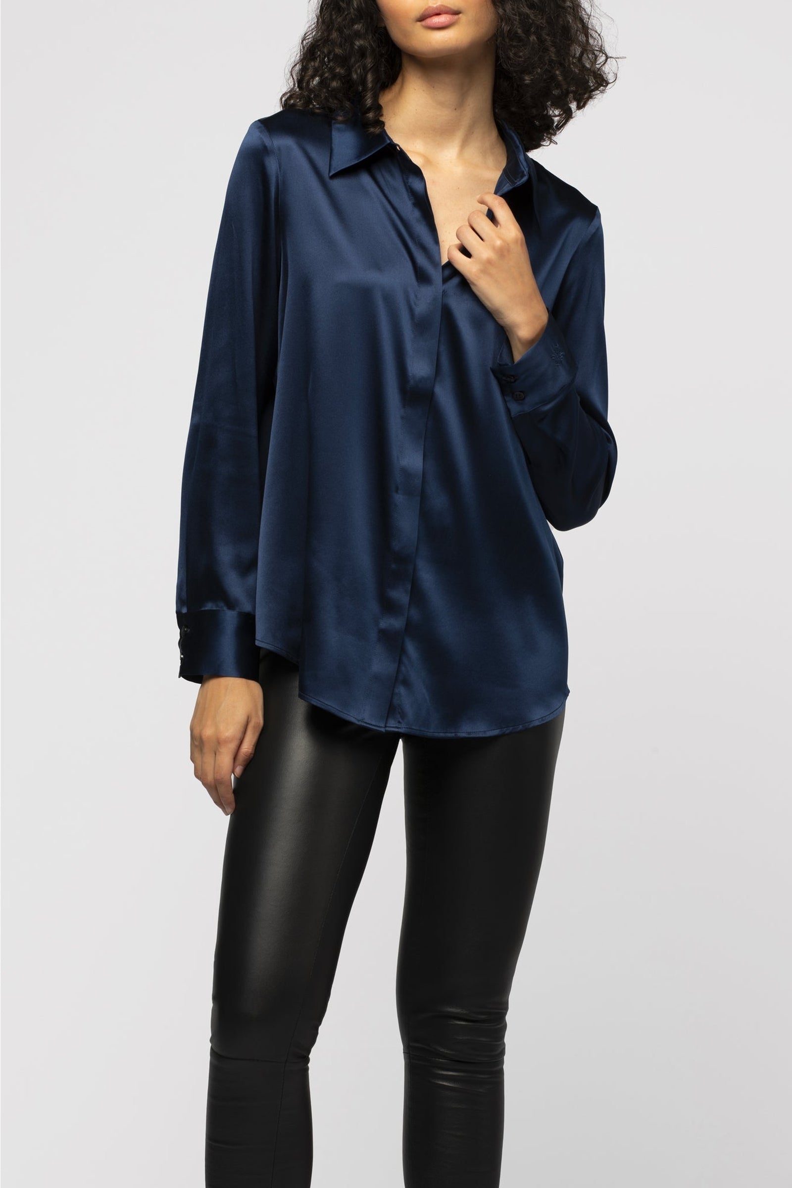 Perle leather leggings - Black