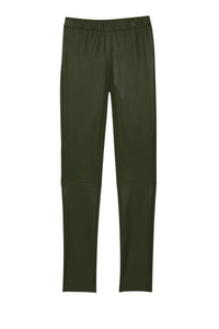 Legging Perle en cuir - Kaki