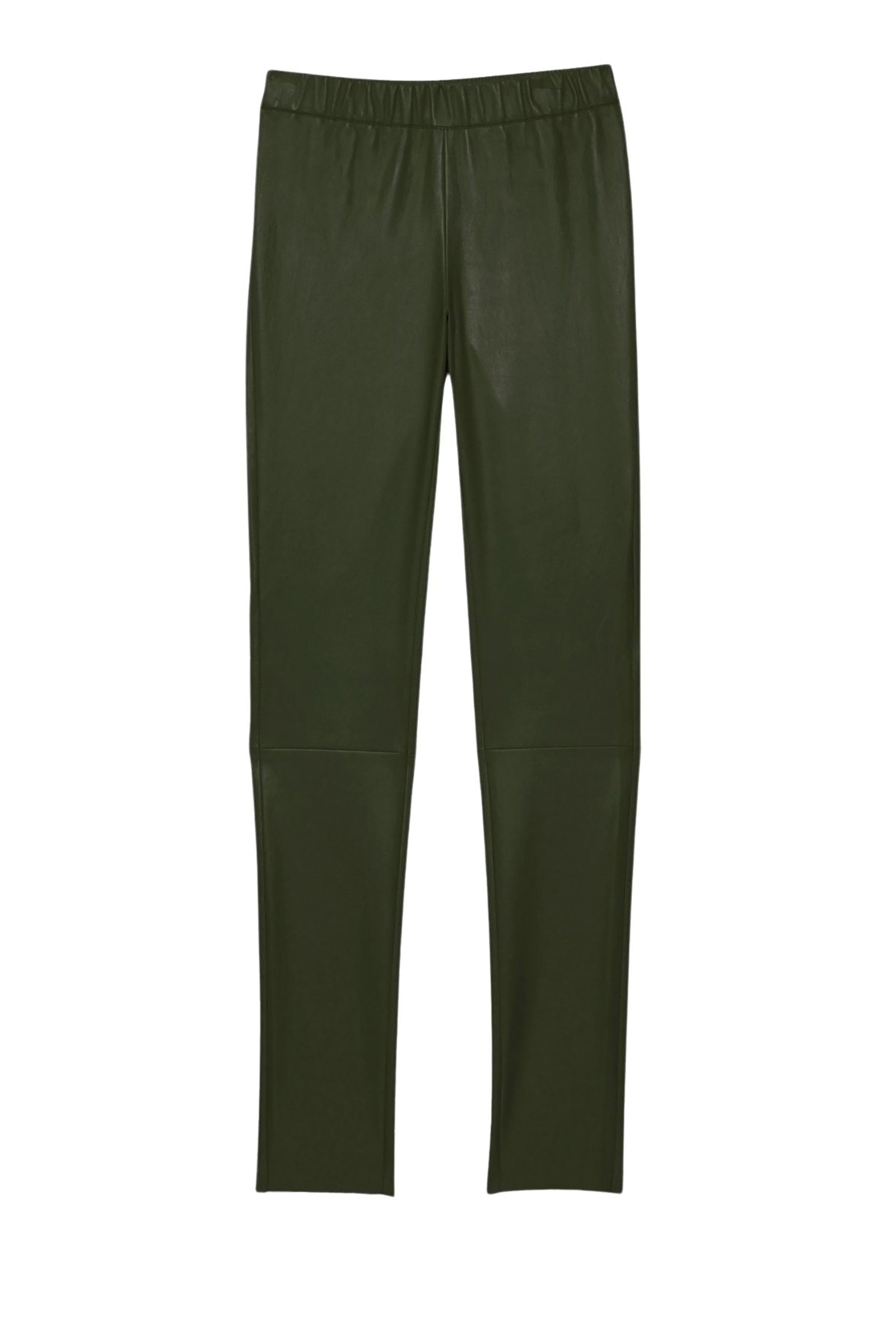 Legging Perle en cuir - Kaki