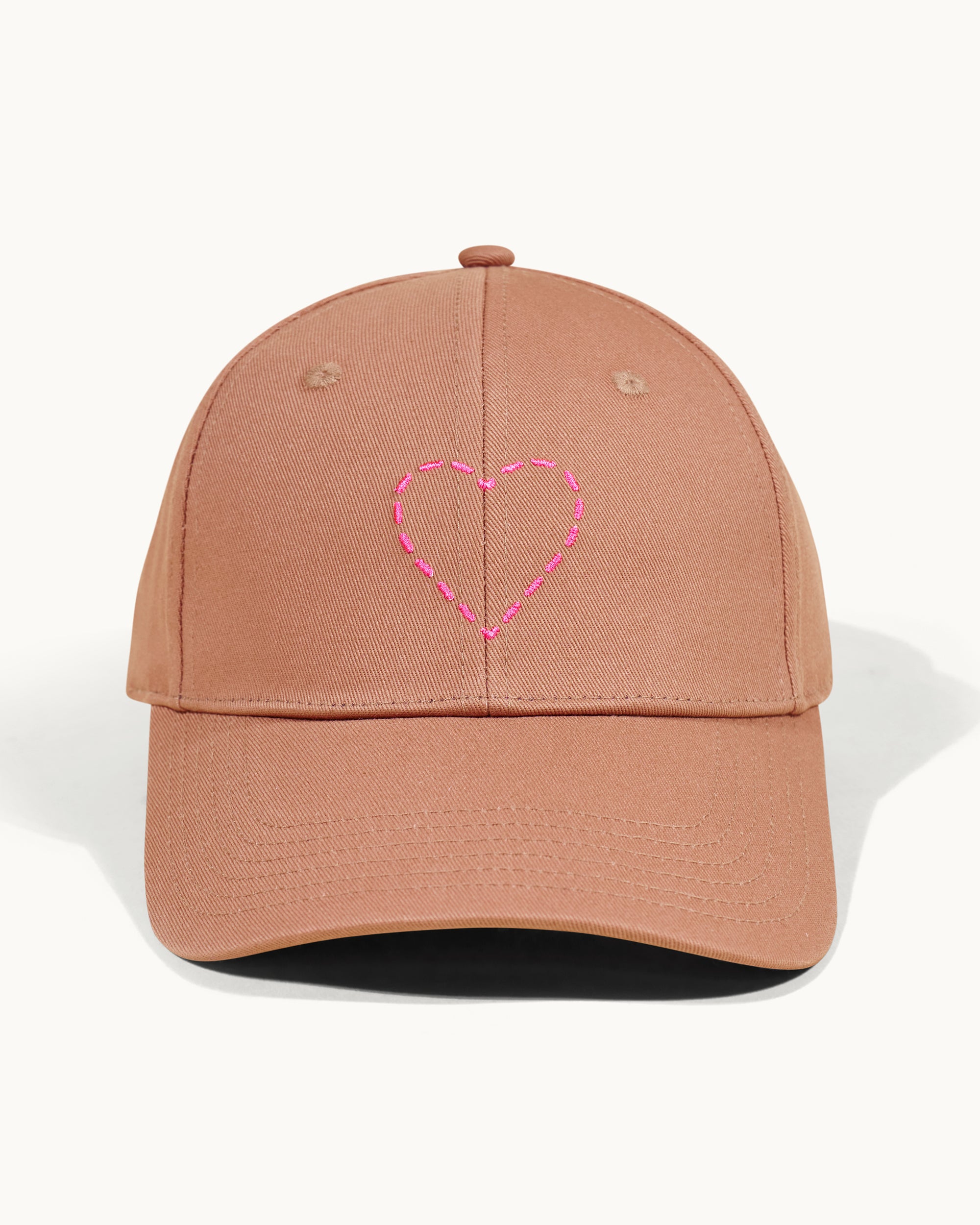 CAMEL / NEW / QTY : 25 / Casquette à Visière Courbée Cœur - Camel