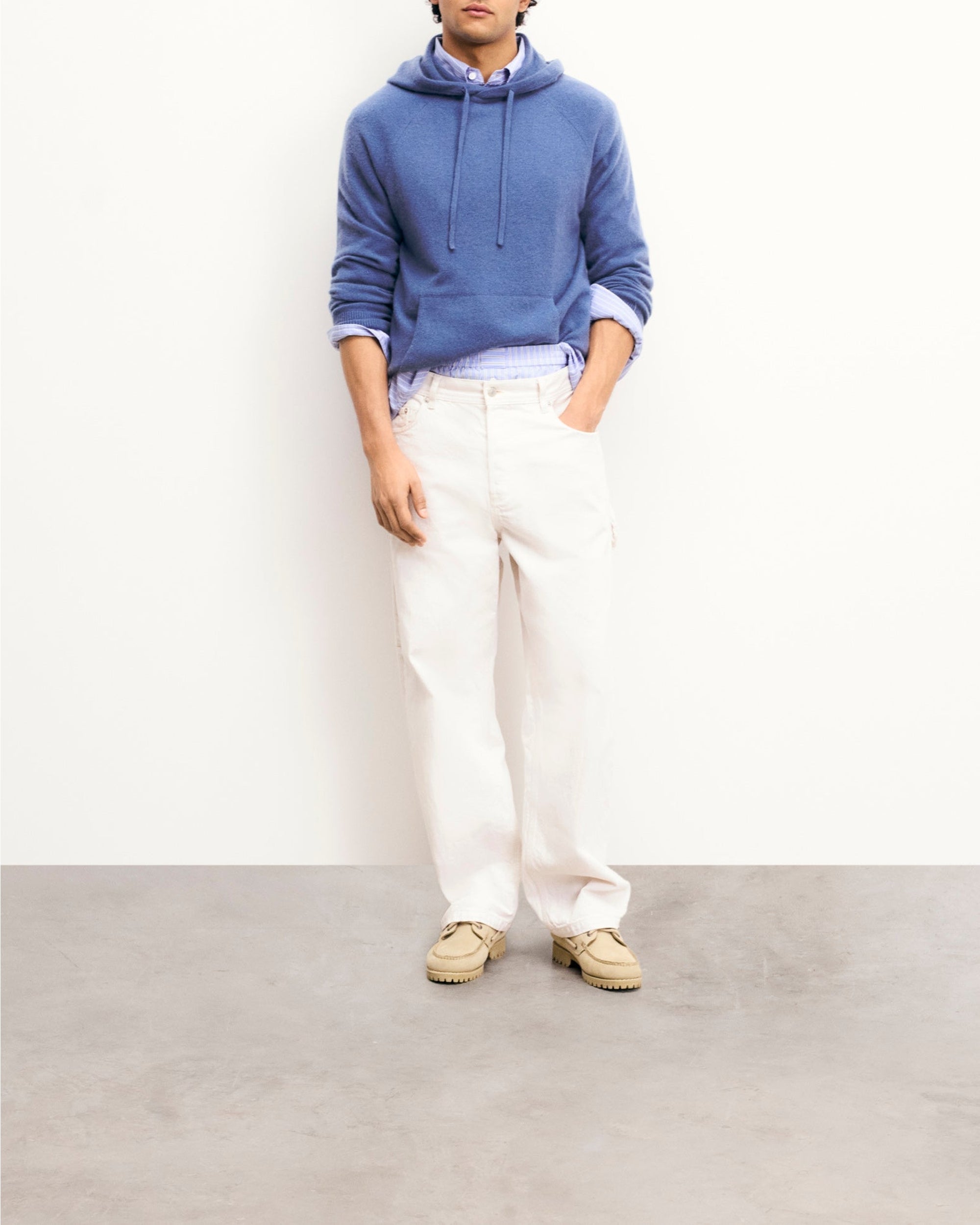 Hoodie en cachemire - Storm Blue